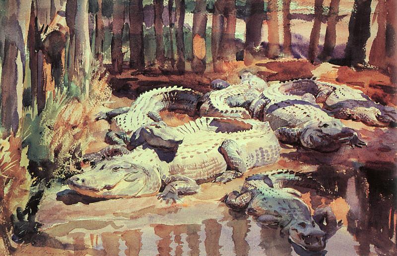 John Singer Sargent Muddy Alligators China oil painting art